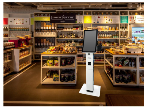 Curved Self-Service Kiosk